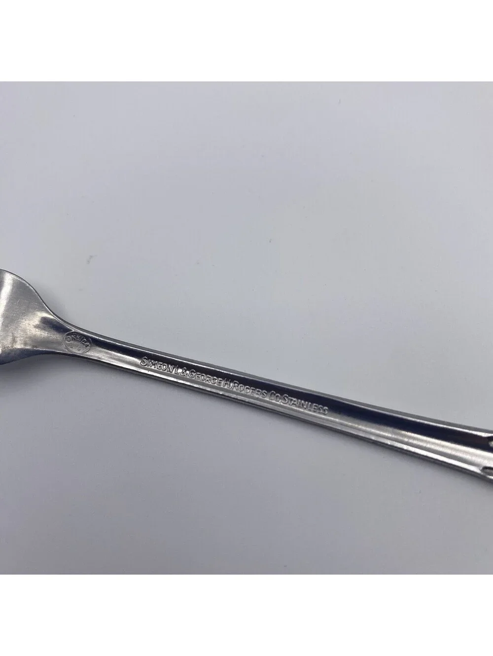 Oneida Ltd Cocktail Seafood Fork Stainless Homestead Simeon & George Vintage 5pc